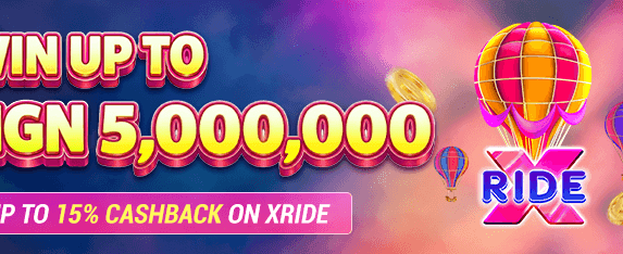 NGN 5,000,000 Xride Jackpot promotion